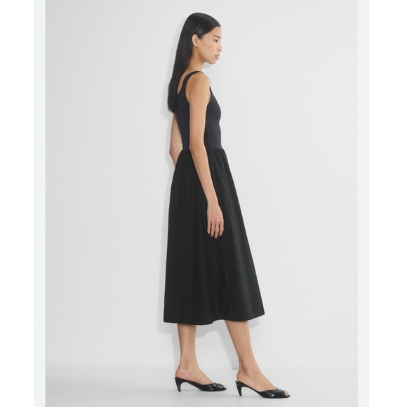 NEW Aritzia Babaton Women’s Dress Revive Dress Fit-And-Flare Cotton Midi Dress - Picture 6 of 11